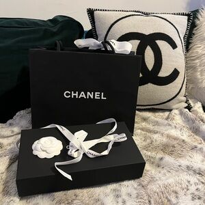 Chanel EMPTY Shopping Bag and Box - Gift Set
